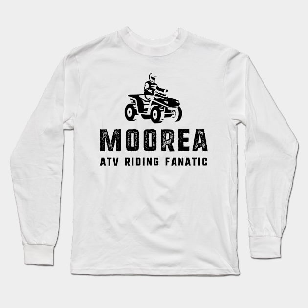 Moorea ATV Riding Fanatic Long Sleeve T-Shirt by BlueTodyArt